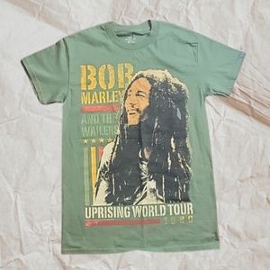 Bob Marley NWOT Army Green Vintage Tee Size S